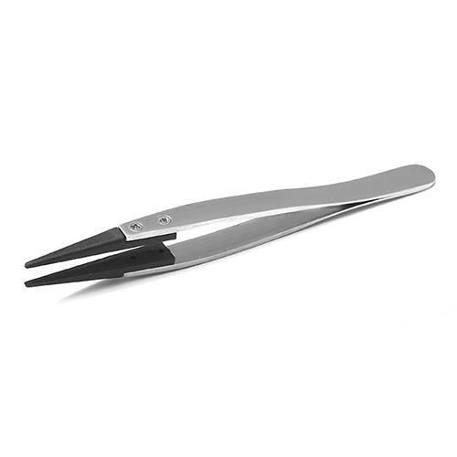 ESCO（エスコ） 120mm 精密用ピンセット(ｽﾃﾝﾚｽ製 ESD) EA595AR-19