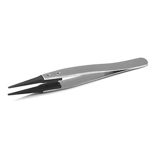 ESCO（エスコ） 110mm 精密用ピンセット(ｽﾃﾝﾚｽ製 ESD) EA595AR-22