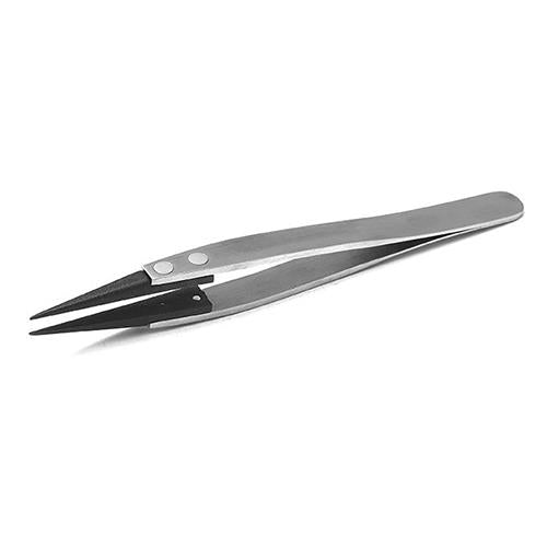 ESCO（エスコ） 120mm 精密用ピンセット(ｽﾃﾝﾚｽ製 ESD) EA595AR-43