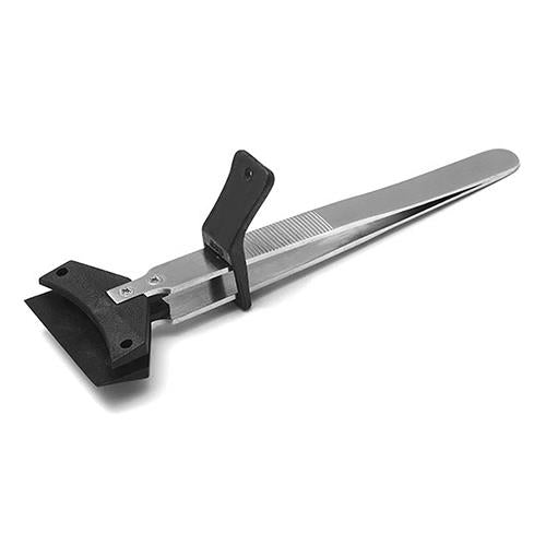 ESCO（エスコ） 135mm ＷＡＦＥＲピンセット(ｽﾃﾝﾚｽ製 ESD) EA595AR-53