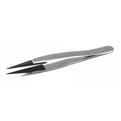 ESCO（エスコ） 120mm 精密用ピンセット(ｽﾃﾝﾚｽ製 ESD) EA595AR-7