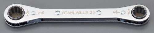 STAHLWILLE（スタビレー） 1/4”x5/16”  ラチェットめがねレンチ 25AN-1/4X5/16