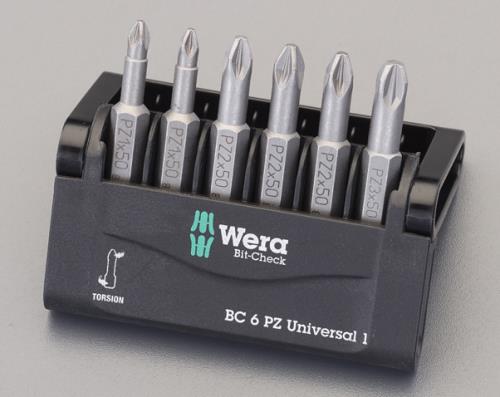 Wera（ヴェラ） ６本組 [Pozi]ドライバービット 056471