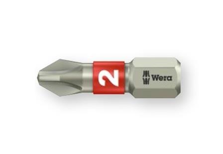 Wera（ヴェラ） #2x25mm [+]ドライバービット(ｽﾃﾝﾚｽ製) 071011