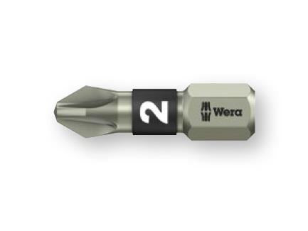 Wera（ヴェラ） #3x25mm [Pozidriv]ﾄﾞﾗｲﾊﾞｰビット(ｽﾃﾝﾚｽ製) 071022
