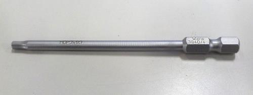 Wera（ヴェラ） 3.0x89mm [Hexagon]ﾄﾞﾗｲﾊﾞｰビット(ｽﾃﾝﾚｽ製) 071101