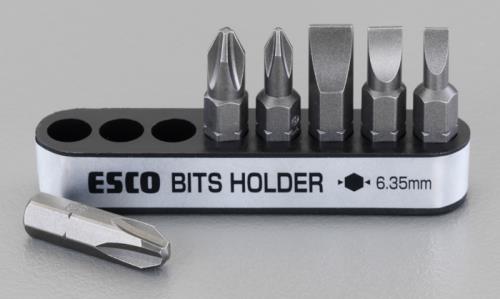 ESCO（エスコ） ６本組 [+ -]ドライバービット EA611E