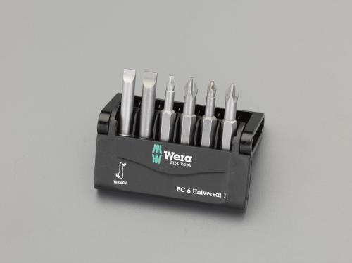 Wera（ヴェラ） ６本組/50mm [+ - ﾎﾟｼﾞ]ドライバービット 056474