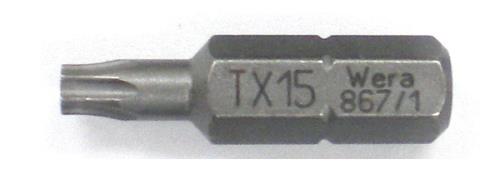 Wera（ヴェラ） T15x25mm [Torx]ドライバービット 066486