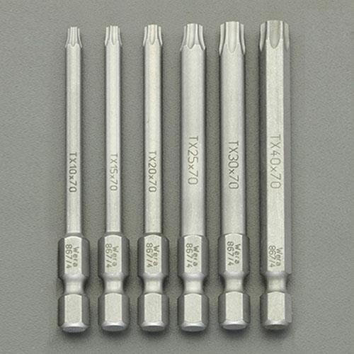 Wera（ヴェラ） ６本組/152mm [Torx]ドライバービット EA611GM-2