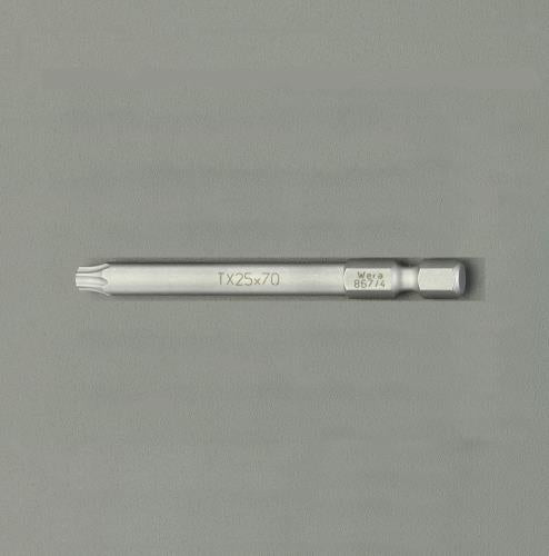 Wera（ヴェラ） T25x 70mm [Torx]ドライバービット 060115