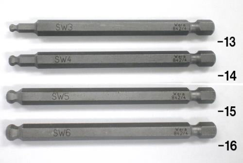 Wera（ヴェラ） 6.0x89mm [Ball Hex]ドライバービット 059683