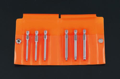 Wera（ヴェラ） ６本組/T10-T30 [Bore Torx]ﾄﾞﾗｲﾊﾞｰビット EA611GV