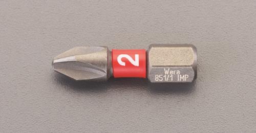 Wera（ヴェラ） #2x25mm [+]ﾄﾞﾗｲﾊﾞｰﾋﾞｯﾄ(ﾀﾞｲﾔｺｰﾄ･ｲﾝﾊﾟｸﾄ用) 057616