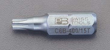 PB SWISS TOOLS（ピービースイスツールズ） T40x25mm [TORX]ﾄﾞﾗｲﾊﾞｰﾋﾞｯﾄ(ｲｼﾞﾘ止付) PBC6.400B/40