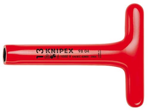 KNIPEX（ｸﾆﾍﾟｯｸｽ） 8x200mm 絶縁Ｔ型ソケットレンチ 980408