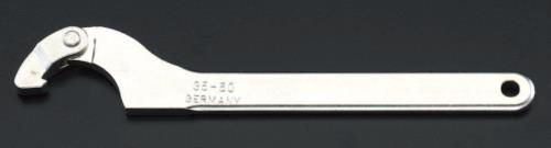ESCO（エスコ） 60- 90mm 自在フックレンチ(ﾒｯｷ付) EA613XB-13