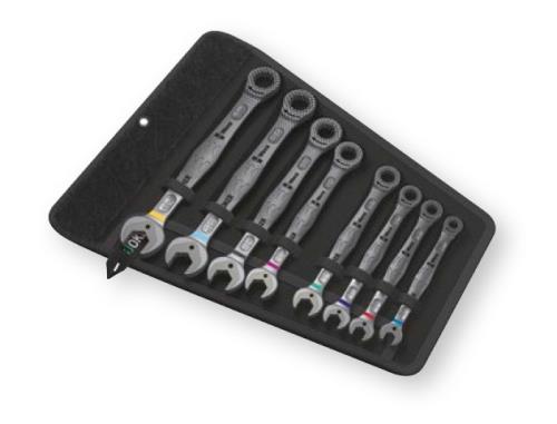 Wera（ヴェラ） ８本組 コンビネーションラチェットレンチ 020012
