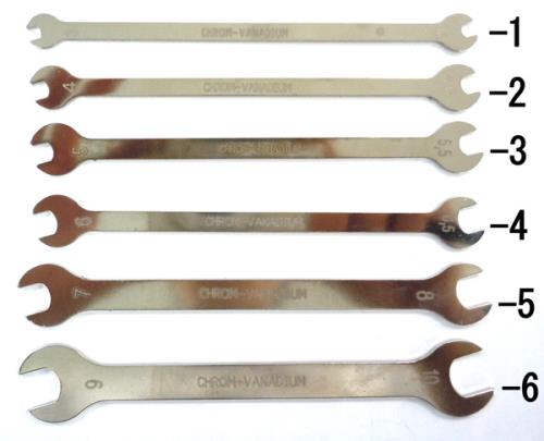 ESCO（エスコ） 3.0x3.5/120x1.5mm 両口スパナ(薄型) EA615-1