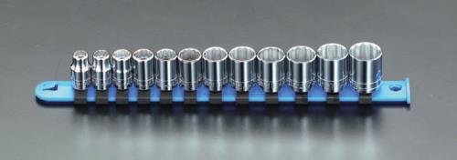 ESCO（エスコ） 3/8”DR/12個組 ソケットレンチ(ﾒﾄﾘｯｸ) EA617AC-7