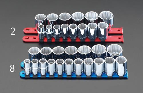 ESCO（エスコ） 1/2”DR 14個組ソケット(ｲﾝﾁｻｲｽﾞ) EA617AD-2