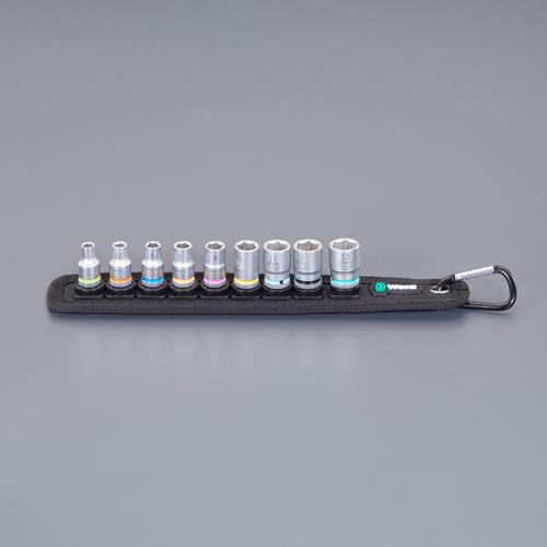 Wera（ヴェラ） 1/4”DR/9点 ソケットセット(ZYKLOP) 003883