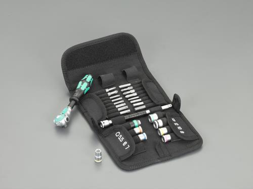 Wera（ヴェラ） 1/4”DR ソケットレンチセット(ZYKLOP) 051045