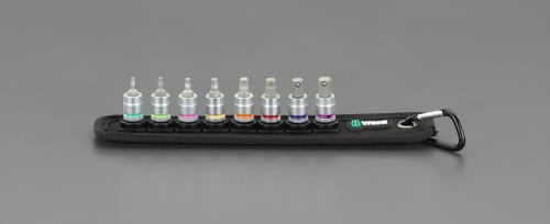 Wera（ヴェラ） 1/4”DR/ 8点 [Hex-Plus]ﾋﾞｯﾄｿｹｯﾄ(ﾎｰﾙﾄﾞ付) 003881