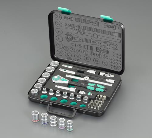 Wera（ヴェラ） 3/8”DR ソケットレンチセット(ZYKLOP) 003594