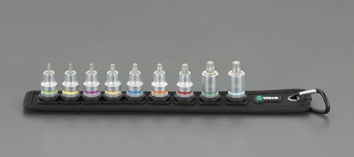 Wera（ヴェラ） 3/8”DR/ 9点 [Torx]ﾋﾞｯﾄｿｹｯﾄｾｯﾄ(ﾎｰﾙﾄﾞ仕様) 003972
