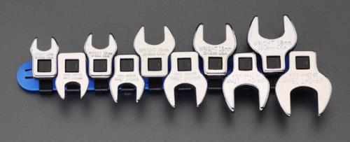 ESCO（エスコ） 3/8”DR      [CROW FOOT]スパナセット EA617AS-1