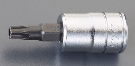 KTC（京都機械工具） 3/8'DR/T45x52mm [TORX]ﾋﾞｯﾄｿｹｯﾄ(ｲｼﾞﾘ止) BT3-T45HS