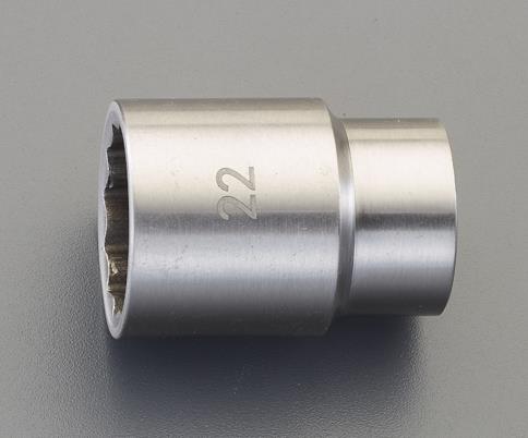 ESCO（エスコ） 1/2'DR/13mm ソケット(ｽﾃﾝﾚｽ製) EA618SA-113