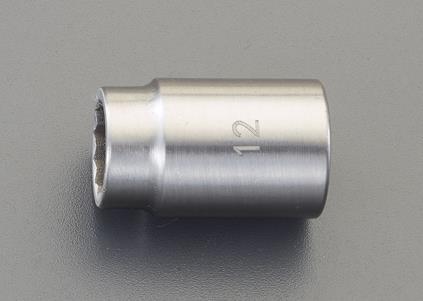 ESCO（エスコ） 3/8'DR/16mm  ソケット(ｽﾃﾝﾚｽ製) EA618SA-16