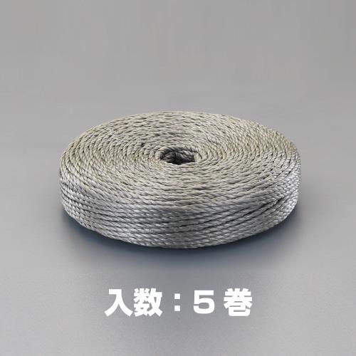 ESCO（エスコ） 6.0mmx200m ＰＰロープ(OD色/5巻) EA628PR-15