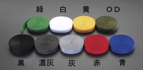 ESCO（エスコ） 25x1.2mm/10m ベルト・平織(PP製・緑) EA628PT-56