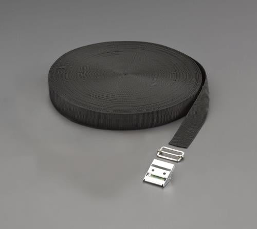 ESCO（エスコ） 38x1.7mm/50m 平織ﾊﾞﾝﾄﾞ･ﾊﾞｯｸﾙｾｯﾄ(黒) EA628PT-638