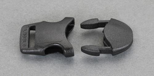 ESCO（エスコ） 8.0x1.0mm[ｽﾄﾗｯﾌﾟ用] バックル(ｻｲﾄﾞﾘﾘｰｽ) EA628RA-2