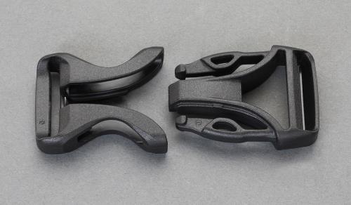 ESCO（エスコ） 20mm バックル(ｻｲﾄﾞﾘﾘｰｽ/ﾌﾟﾗｽﾁｯｸ製) EA628RB-320