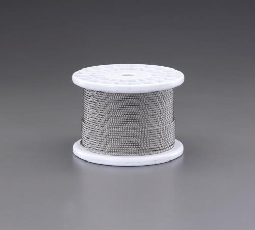 ESCO（エスコ） 3.0mmx100m/7x19 ワイヤーロープ(ｽﾃﾝﾚｽ製) EA628SR-3