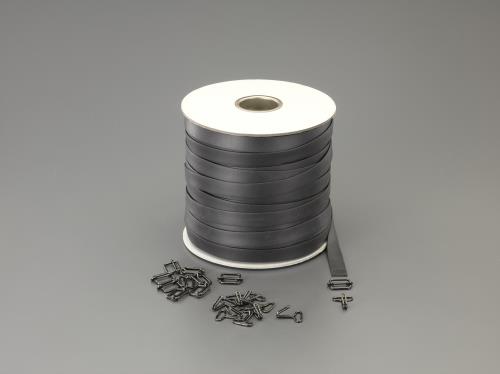 ESCO（エスコ） 20x2.0mmx100m 平ゴムロープ(金具付) EA628WL-420