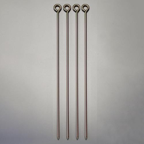 ESCO（エスコ） φ 9.0x300mm ペ グ(丸型/黒４本組) EA628ZE-100