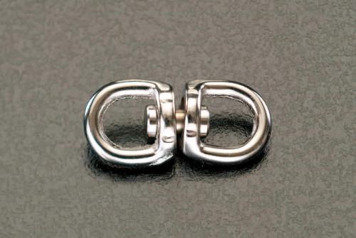 ESCO（エスコ） 37x 13mm/40kg ミニスイベル(ﾆｯｹﾙﾒｯｷ) EA638-40