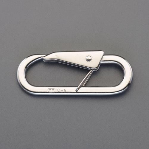 ESCO（エスコ） 7.0mmx82mm ｽﾅｯﾌﾟﾌｯｸ(抜け止め付/ｽﾃﾝﾚｽ製) EA638AB-2