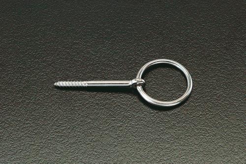 ESCO（エスコ） 4x45mm/25mm径 丸カンスクリュー(ｽﾃﾝﾚｽ製) EA638BL-3