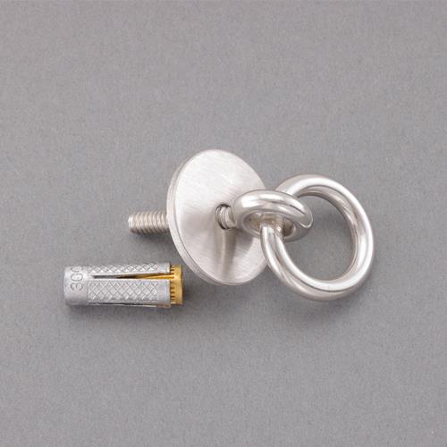 ESCO（エスコ） 1/4'x28mm 丸ｶﾝﾎﾞﾙﾄ(ｱﾝｶｰﾌﾟﾗｸﾞ付/ｽﾃﾝﾚｽ製) EA638BR-61