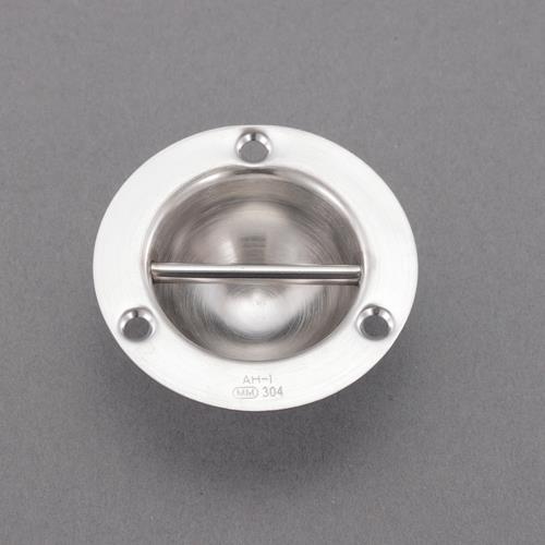 ESCO（エスコ） φ60x 22mm 埋込みフック(丸形/ｽﾃﾝﾚｽ製) EA638BT-5