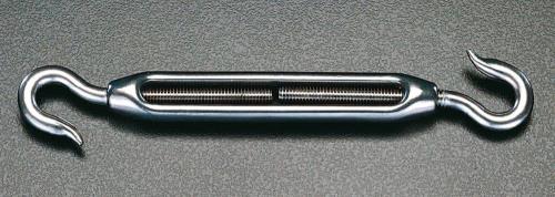 ESCO（エスコ） 1/4' ターンバックル(ﾌｯｸ&ﾌｯｸ・ｽﾃﾝﾚｽ製) EA638CE-6A