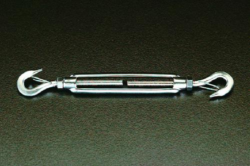 ESCO（エスコ） 1/2' ターンバックル(ﾌｯｸ&ﾌｯｸ・ｽﾃﾝﾚｽ製) EA638CF-12A