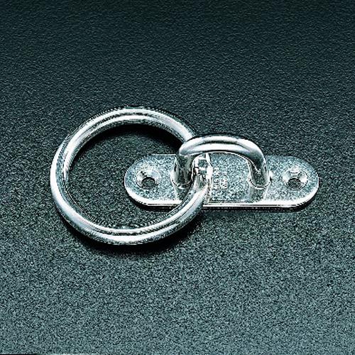 ESCO（エスコ） 15x45mm/φ30mm パッドアイ丸カン(ｽﾃﾝﾚｽ製) EA638DF-5